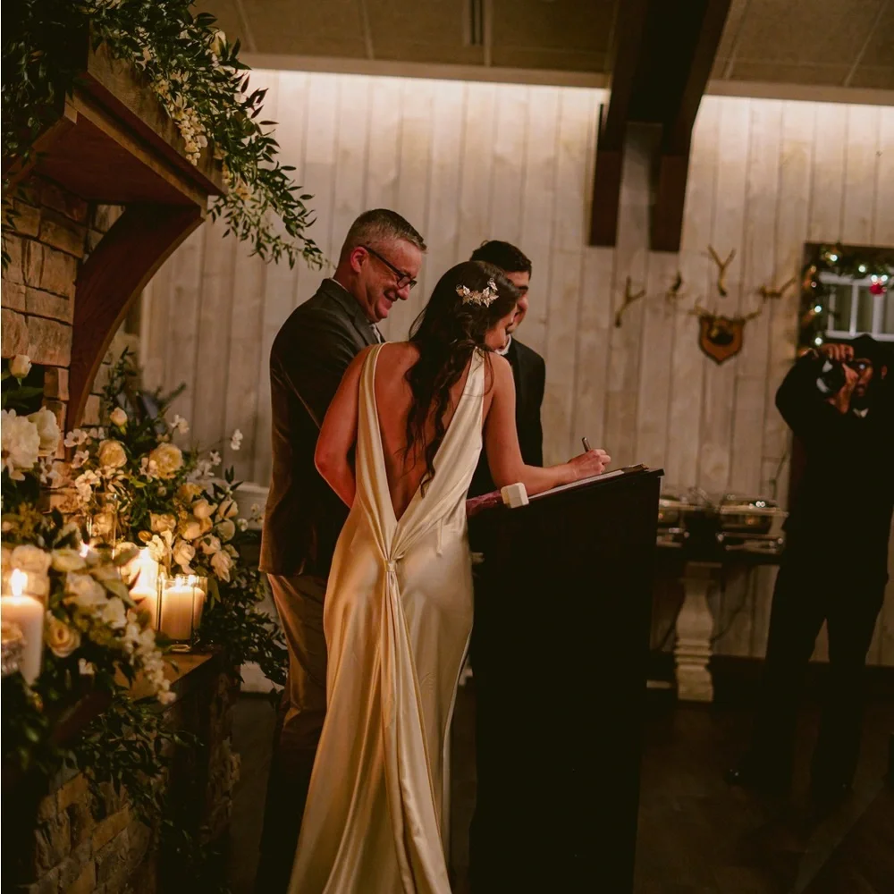 Reformation Ivory Silk Dress - Picture 5 of 6